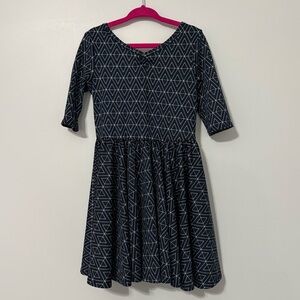 Geometric Patterned Kids Dress